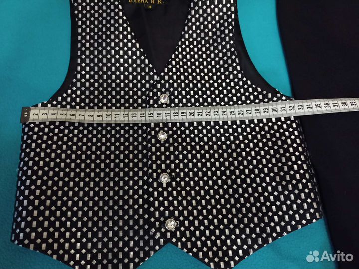 Жилет и рубашка белая Р-р 116