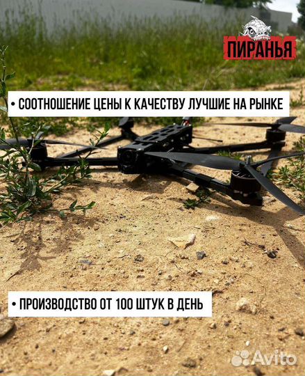 Бпла FPV пиpaнья 10 дюймов