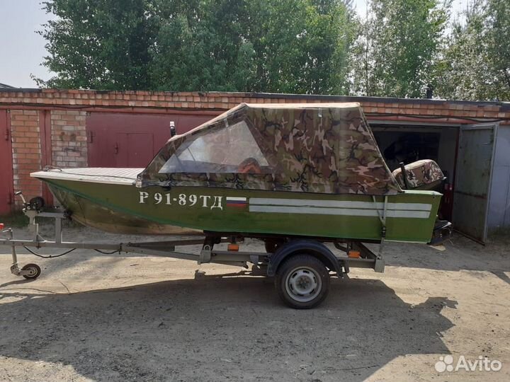 Лодка Воронеж с мотором suzuki DT-30 и прицепом