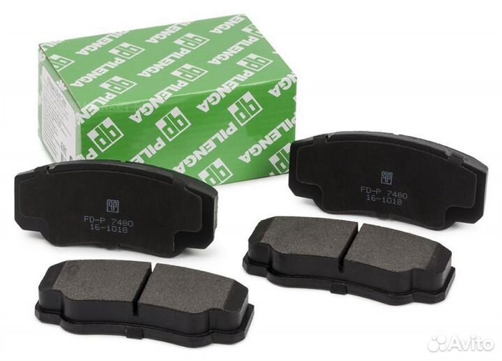 Pilenga FD-P 7480 Колодки тормозные дисковые зад п