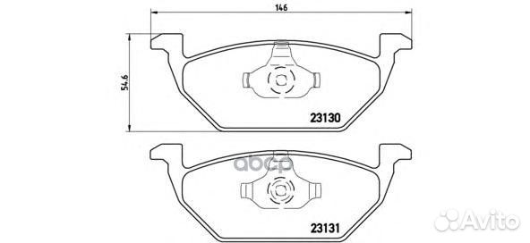 Колодки тормозные дисковые передн audi: A3 96