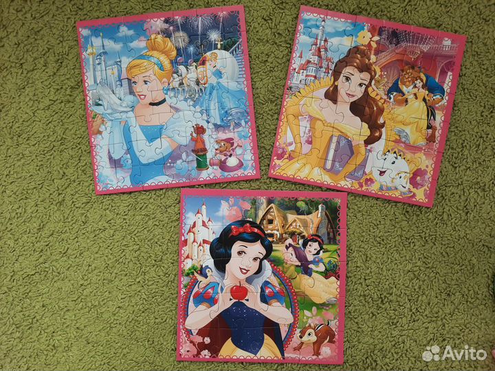Пазл Trefl Puzzle Принцессы 3 в 1