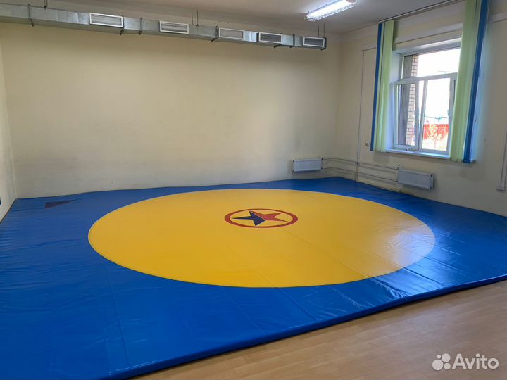 Борцовский ковер для самбо размером 7х7м, 8х8м