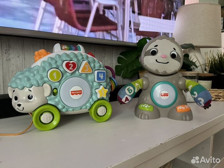 Fisher price линкималс ленивец и ежик