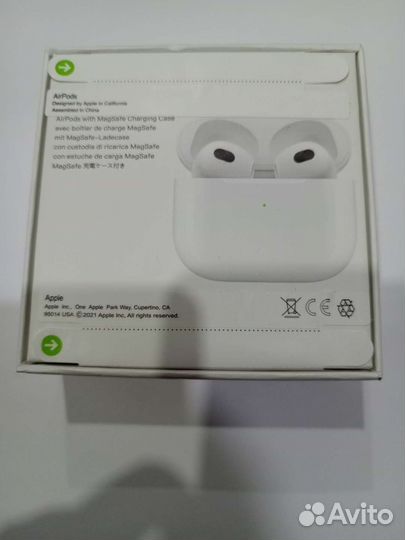 Беспроводные наушники apple airpods 3