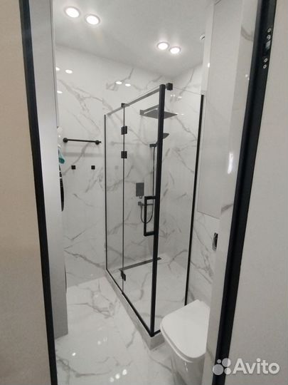 Душевая перегородка из закаленного стекла