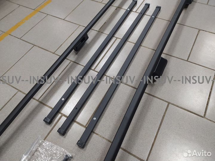 Рейлинги Лада Ларгус с поперечинами (черные) vamer