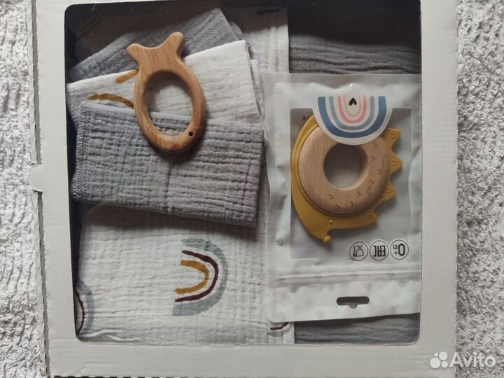 Подарочный набор с пледом из муслина