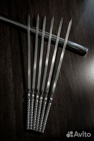 Шампур стальной полированный - Chromium Steel 50 с