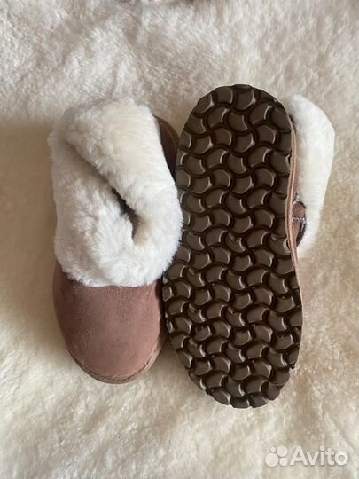 Домашние тапочки чуни из овчины/натуральный мех