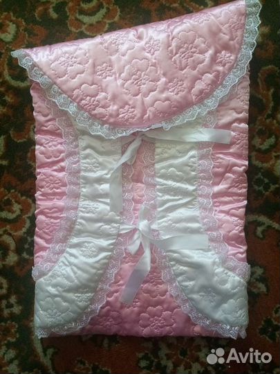 Конверт на выписку для девочки лето