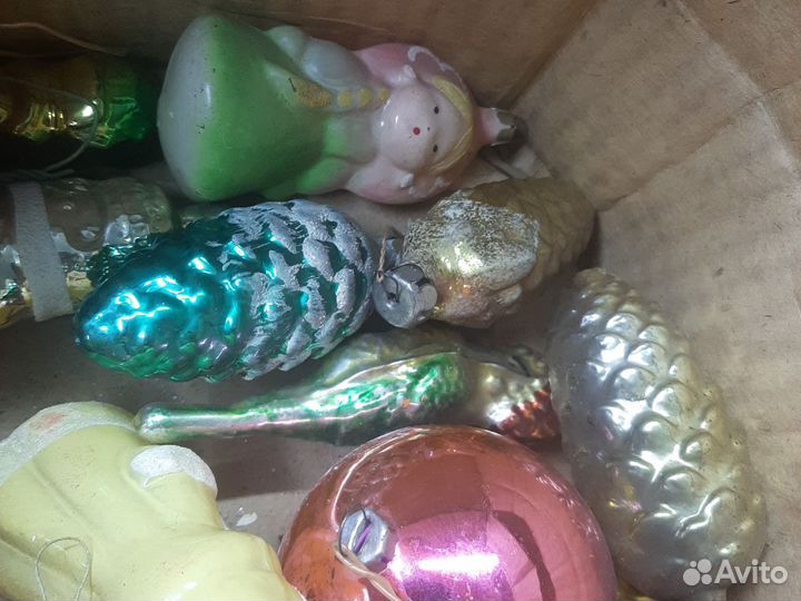 Елочные игрушки СССР одним лотом 50шт