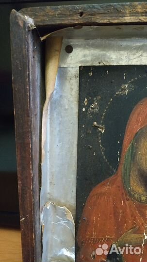 Икона. Старинная. Доска масло