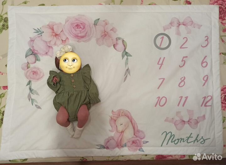 Плед для фотосессии, фотоплед детский