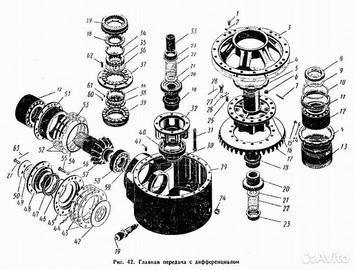 Ремонт Ведущий мост и дифференциал К-700,К-744
