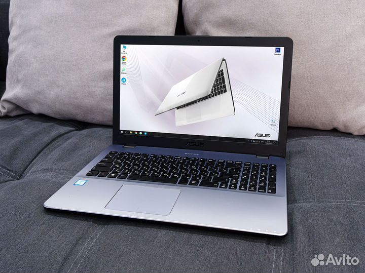 Мощный ноутбук Asus (Core i3-8130U, 8Гб RAM, HDD 1