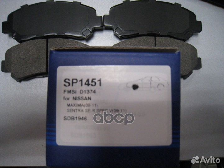 SP1451SNS GDB3467 D1060JD00A колодки дисков