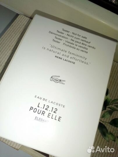 Lacoste L.12.12 Pour Elle Elegant.90ml.Жен.Ветивер