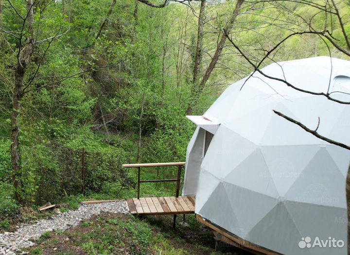 Шатер геокупол D5 (5м) летний