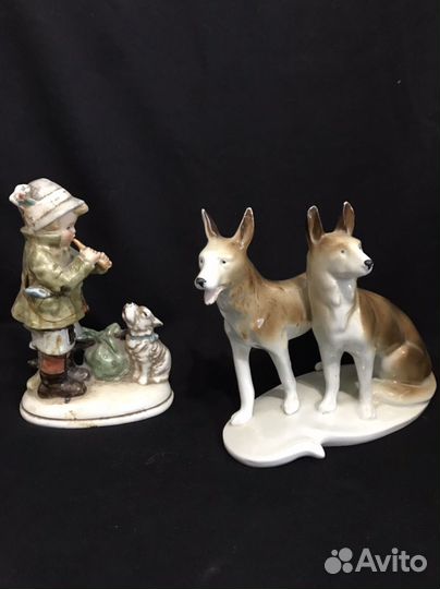 Статуэтки фарфоровые, гипсовые СССР