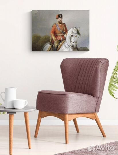 Картина с императором Александром Третьим на коне