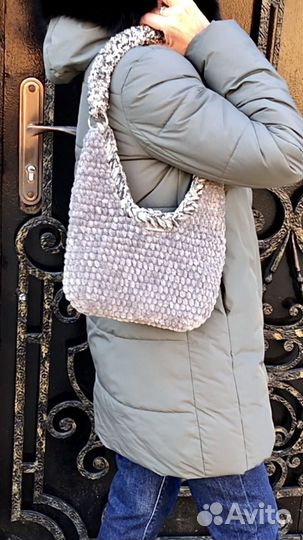 Сумка вязаная. Сумка хобо