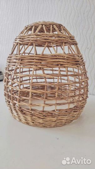 Плетеный абажур 30 *29 см