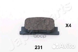Колодки тормозные дисковые, комплект PP231AF Ja