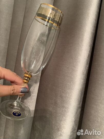 Фужеры для шампанского и вина Богемия