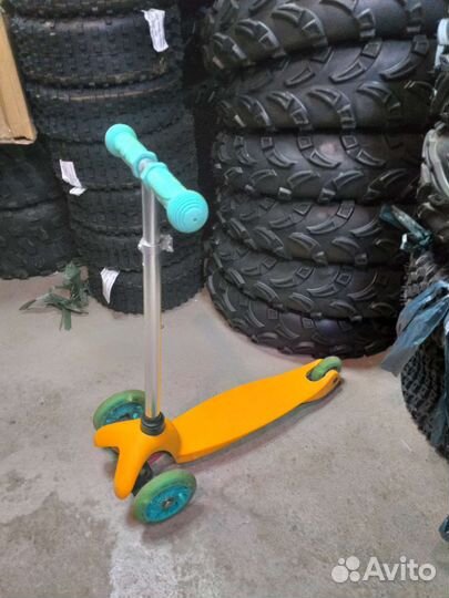 Самокат детский трехколесный бу