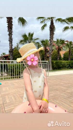 Купальник h&m 98, шляпа zara