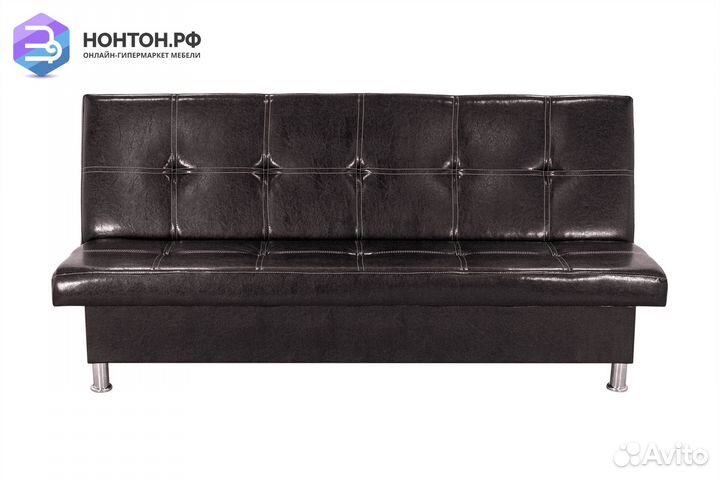 Диван клик-кляк Бомонд темно-коричневый