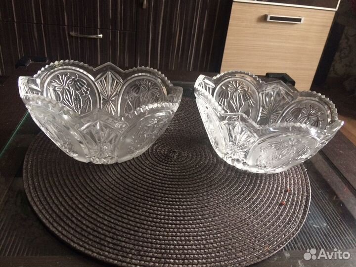 Хрустальные вазы. Рога хрусталь