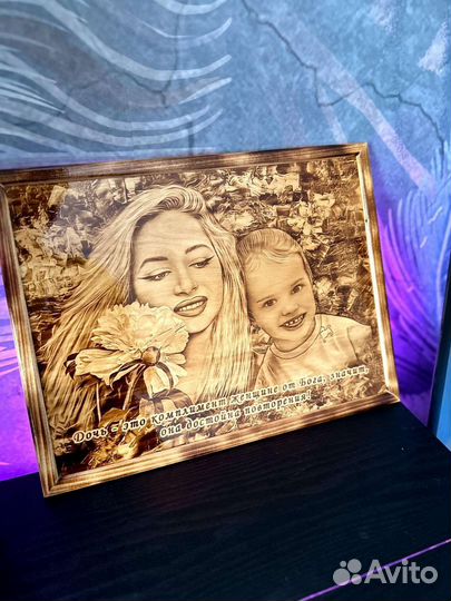 Выжигание портретов на дереве