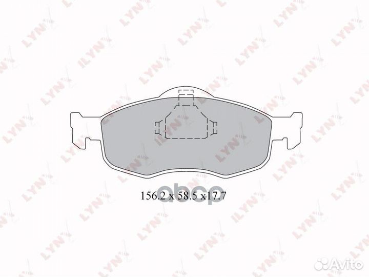 Колодки тормозные дисковые перед BD3011 LYN