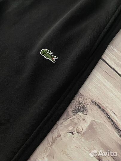 Спортивные штаны Lacoste черные LUX