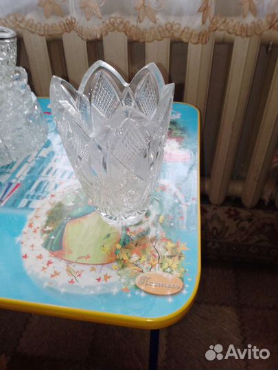 Ваза хрустальная