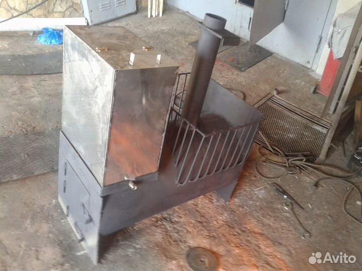 Печь для бани Паровозик на два помещения