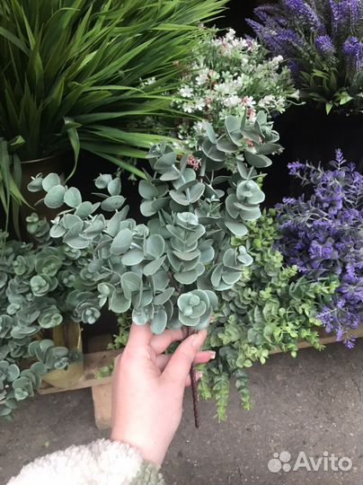 Искусственные цветы Эвкалипт