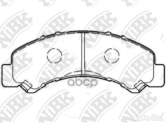 Колодки торм. пер. PN4543 NiBK