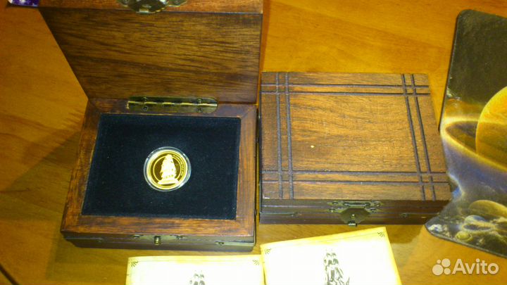 Золотые Монеты комплект 1/25 и 1/4 унции пруф