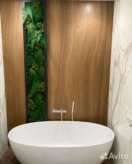 Мох в ванную панно фитостена фитокартина