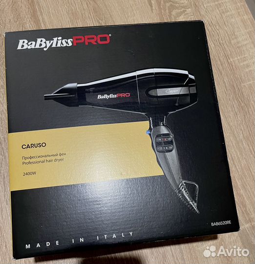 Фен babyliss pro caruso