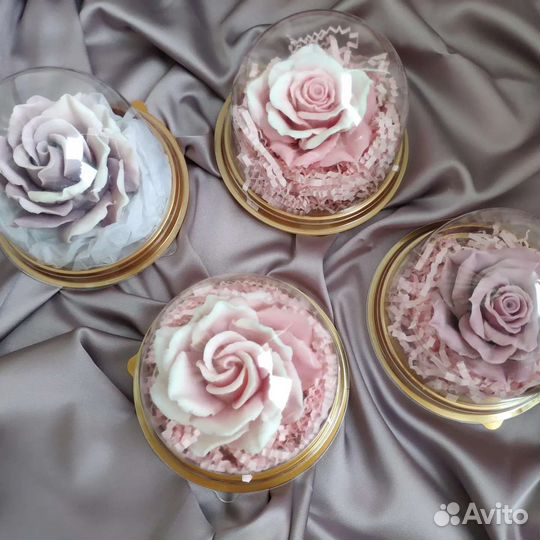 Розы из мыла в куполе
