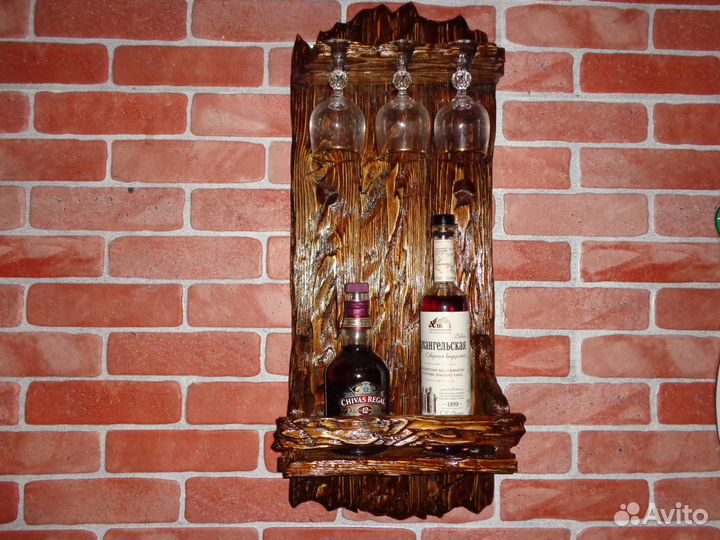 Продам новую полочку для вина в стиле лофт