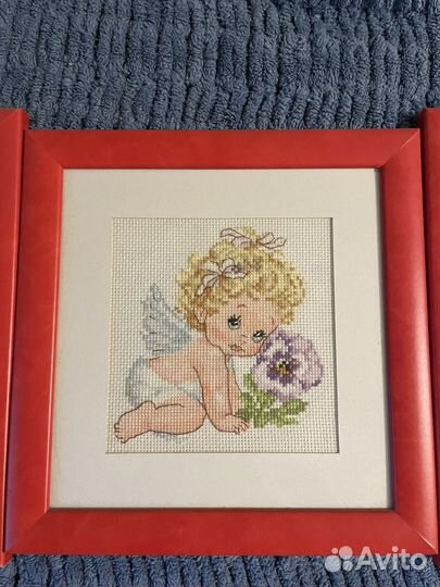 Интерьерные картины крестиком. Цена за комплект