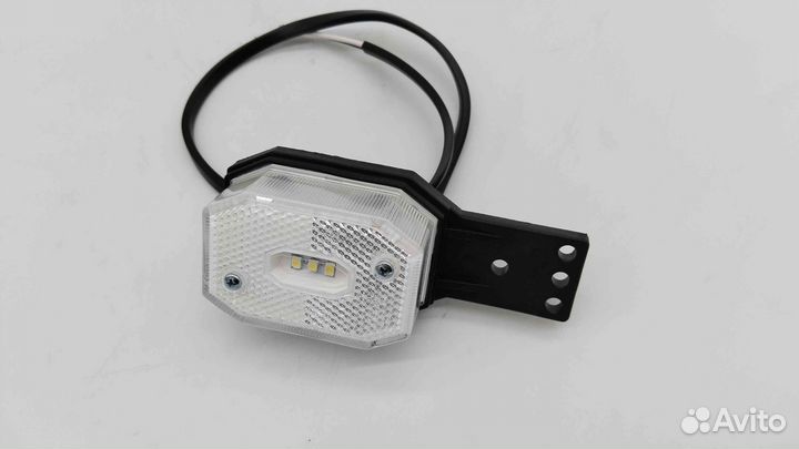 Фонарь габаритный бел. 64х43 LED (3диода) + прямой