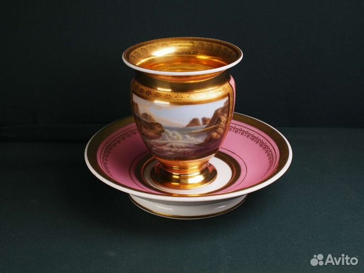 Фарфоровая чайная пара. Европа