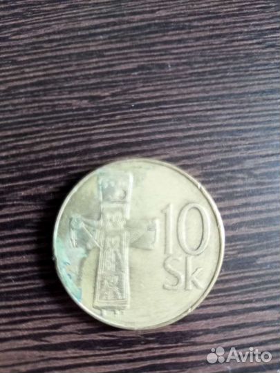 Монета 10крон Словакия