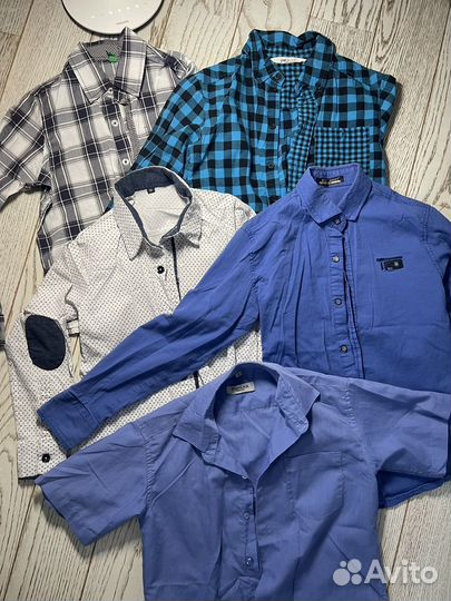 Рубашки на мальчика 128-134